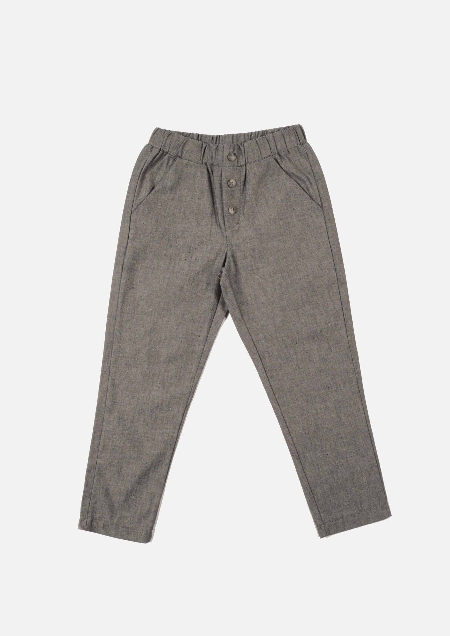 Pantalone GAVI Chambray antracite-OUTLET Pantaloni e Shorts-I Leoncini Shop