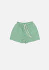 Shorts MICHAEL Rigato Verde-Bianco-Pantaloni e Shorts-I Leoncini Shop