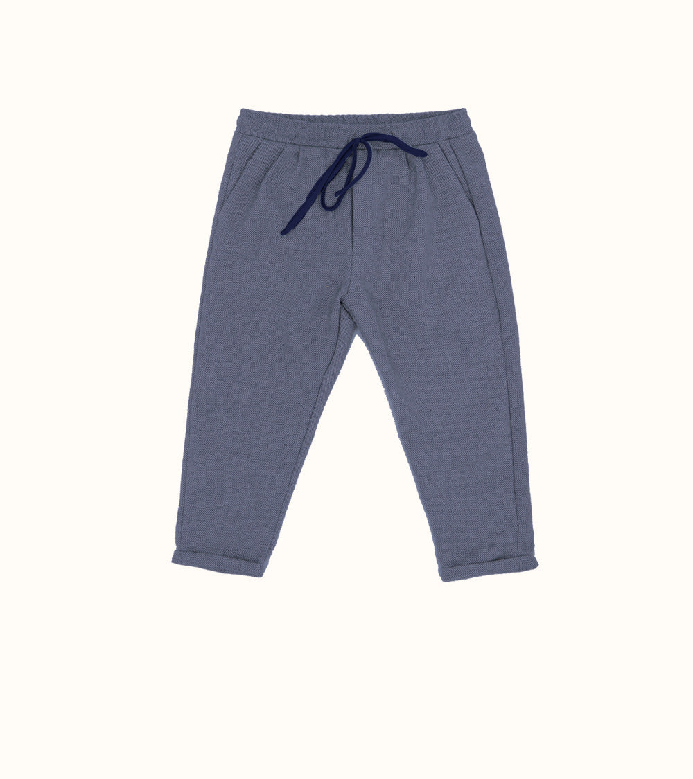Pantalone NICK Panna\Bluette-OUTLET Pantaloni e Shorts-I Leoncini Shop