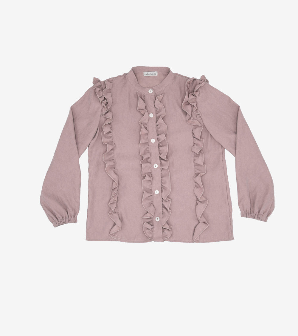 Camicia AMBER Rosa polvere-OUTLET T-shirt, Camicie, Top e Canotte-I Leoncini Shop