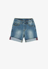 Shorts in denim ADAMO-Pantaloni e Shorts-I Leoncini Shop