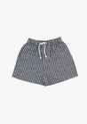 Shorts rigato SIMON-Pantaloni e Shorts-I Leoncini Shop