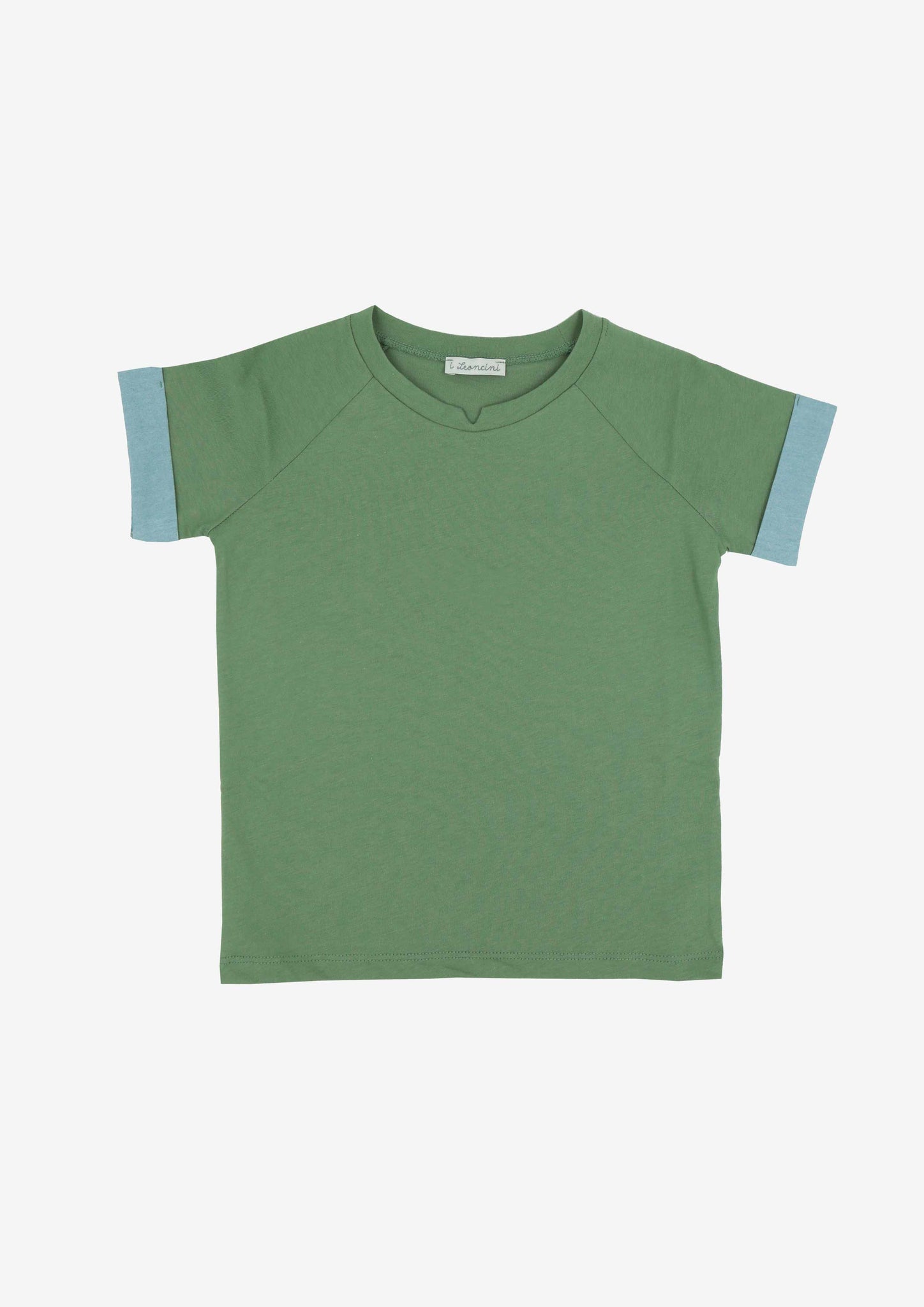 T-shirt con risvolto maniche a contrasto BONNIE-T-shirt, Camicie, Top e Canotte-I Leoncini Shop